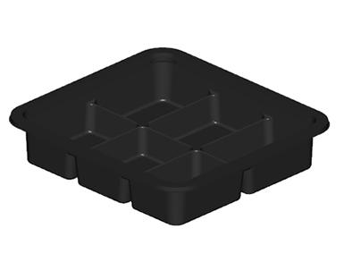 6 Rectangular Cavity Tray